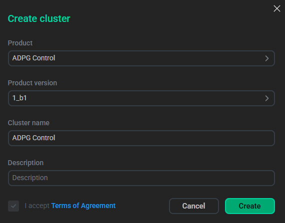 Create a cluster