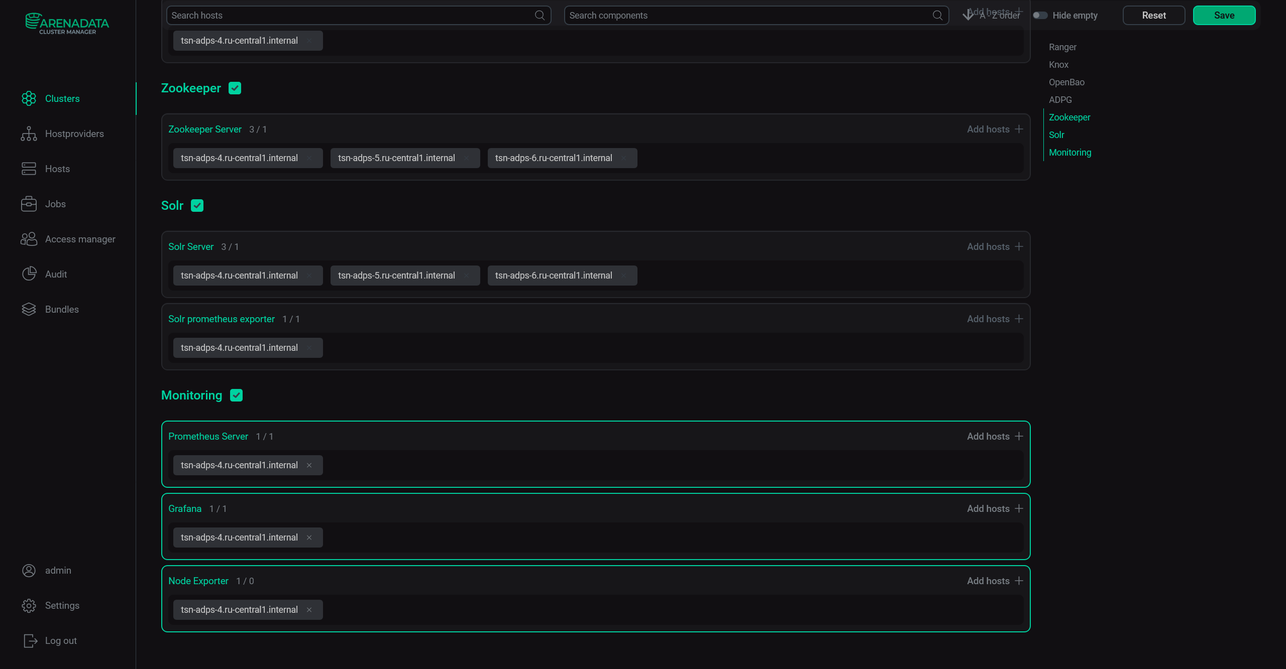 Switch to mapping service components