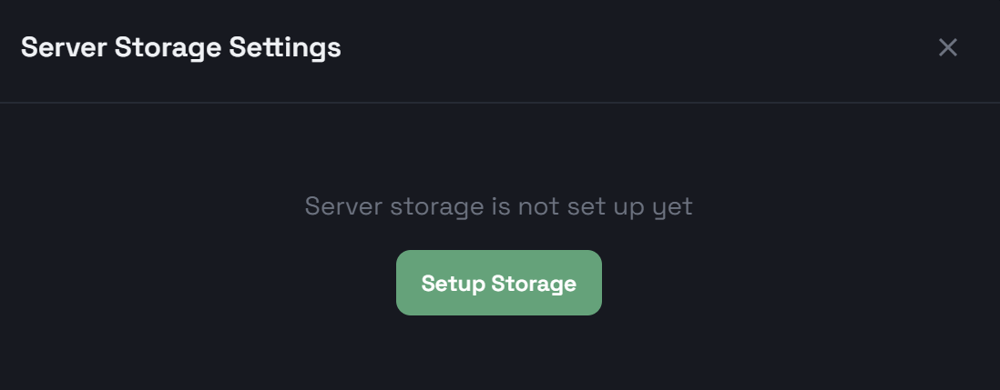 Proceed to notebook storage setup
