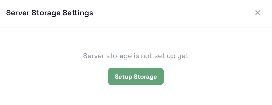 Proceed to notebook storage setup