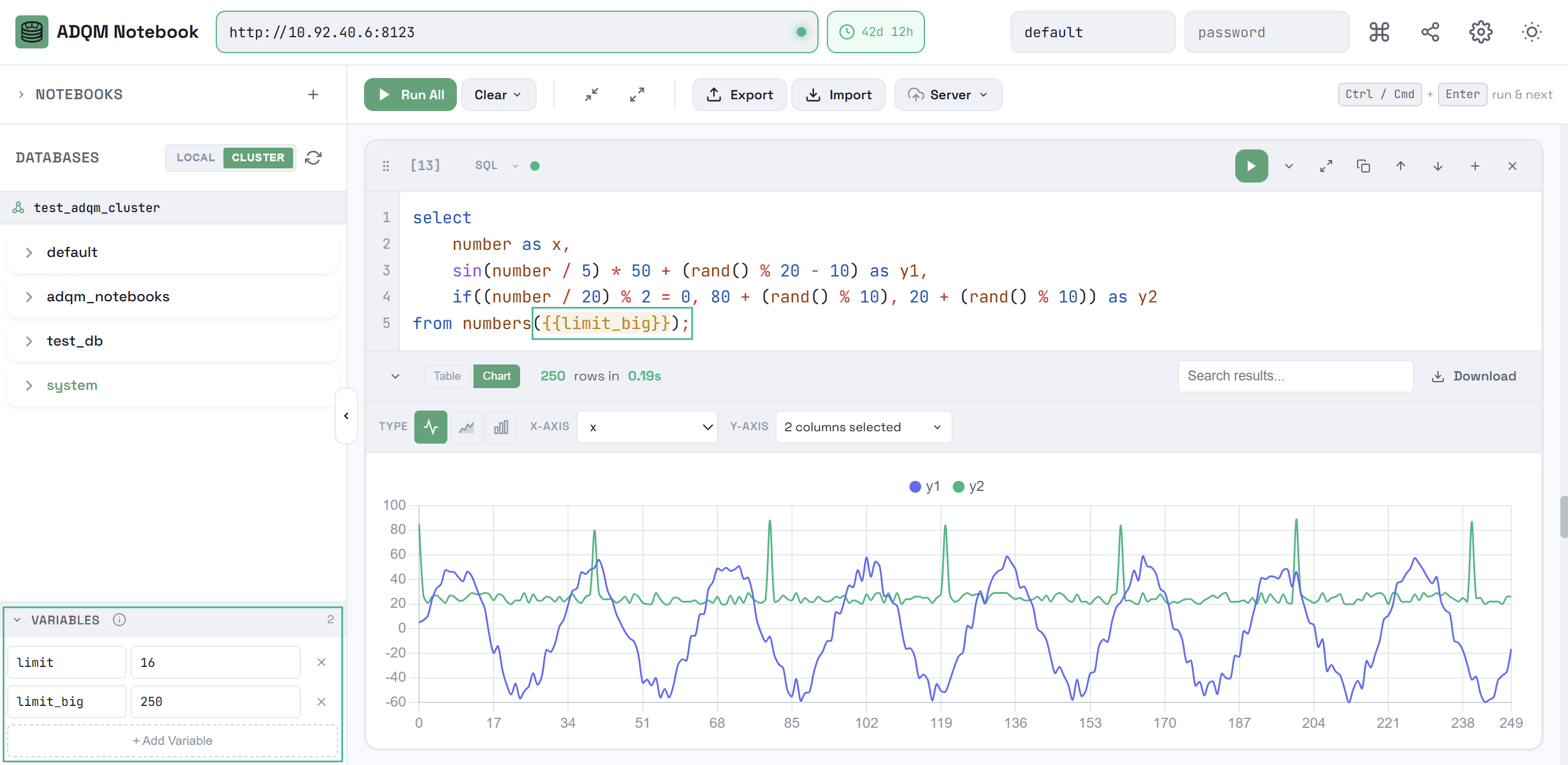 Use a variable in a query