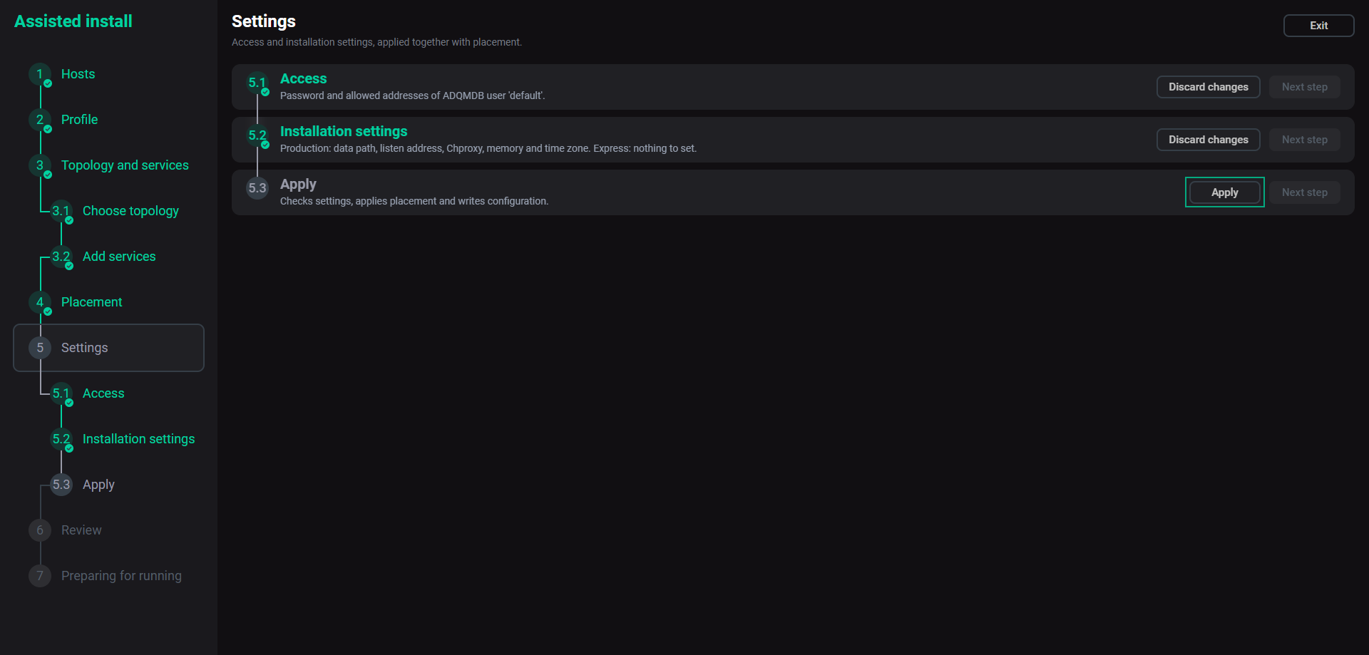 Click Apply