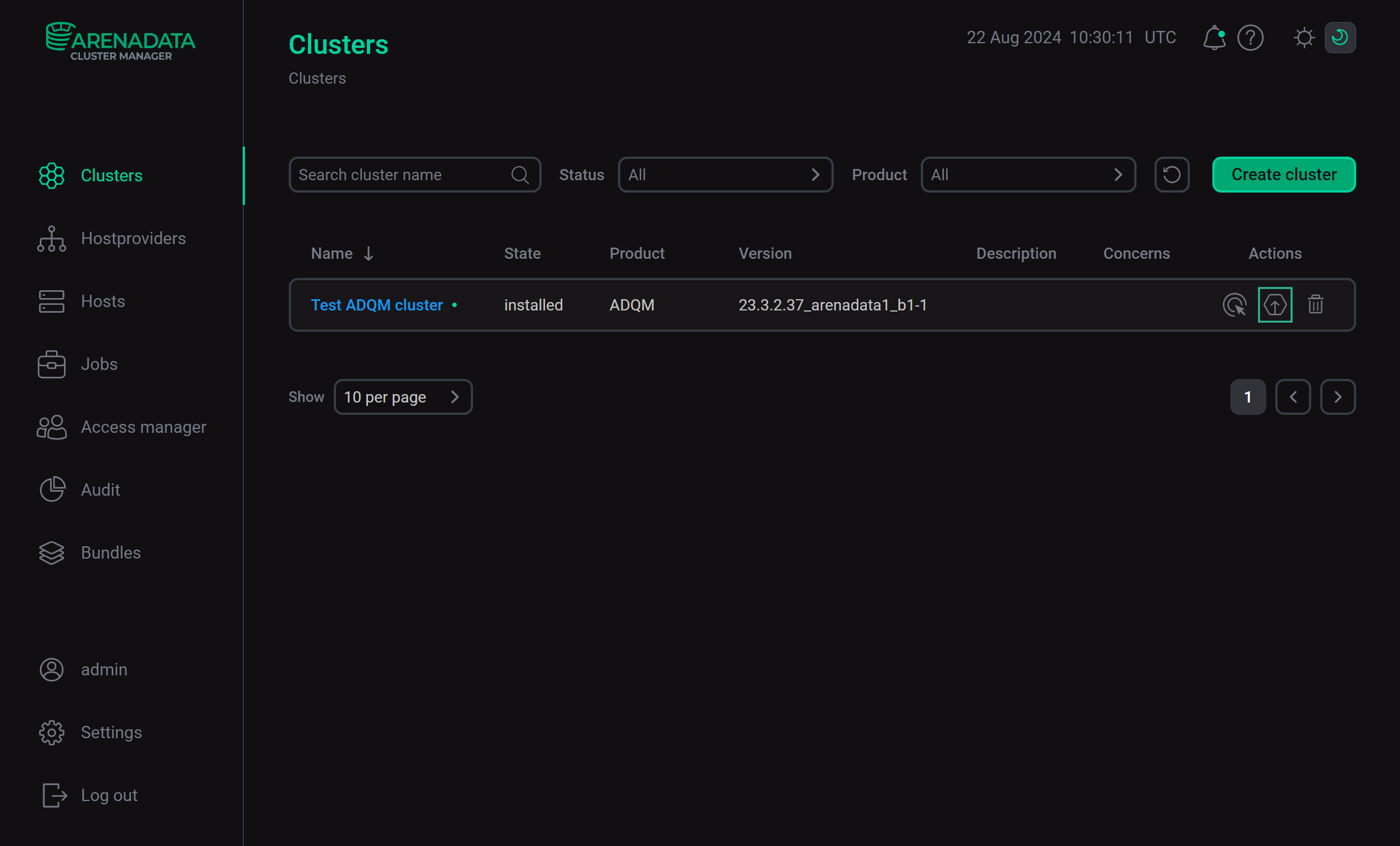 Preparing the cluster for upgrade