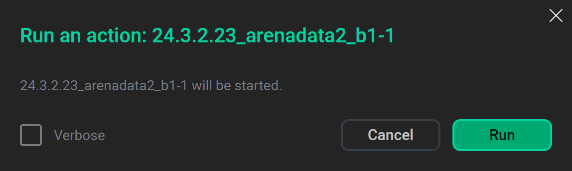 Confirming preparation for the update