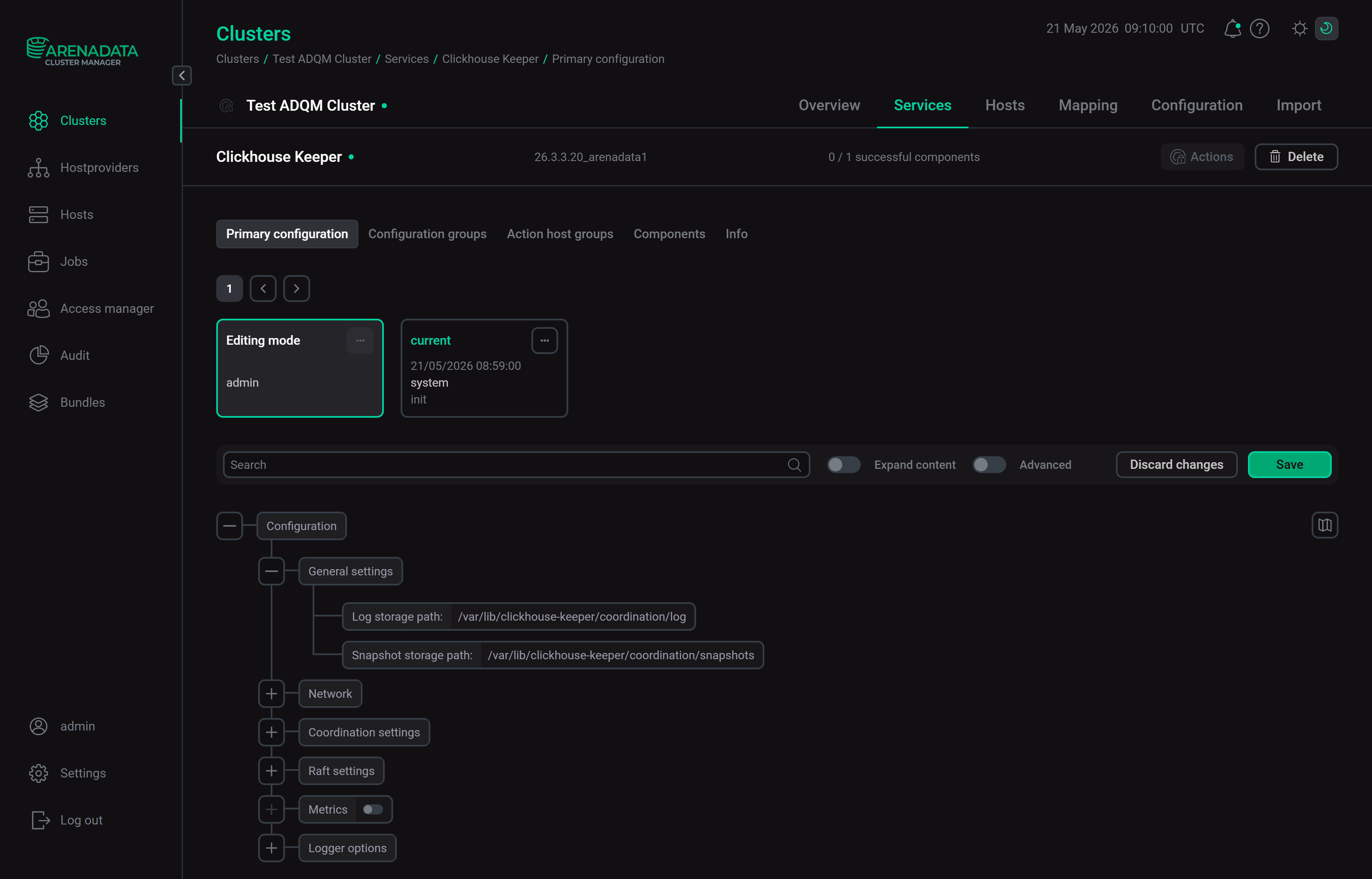 Set up the Clickhouse Keeper service