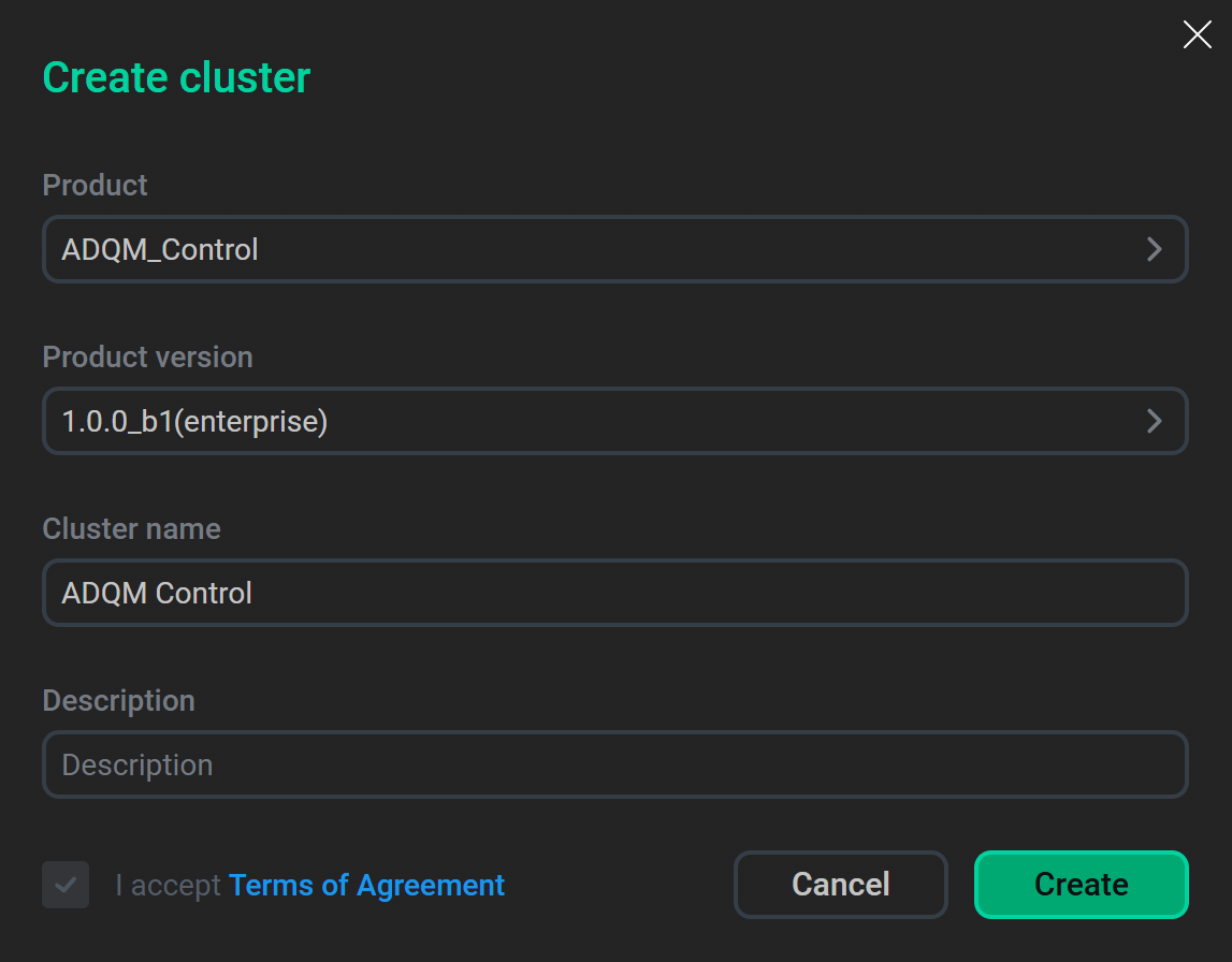 Create a cluster
