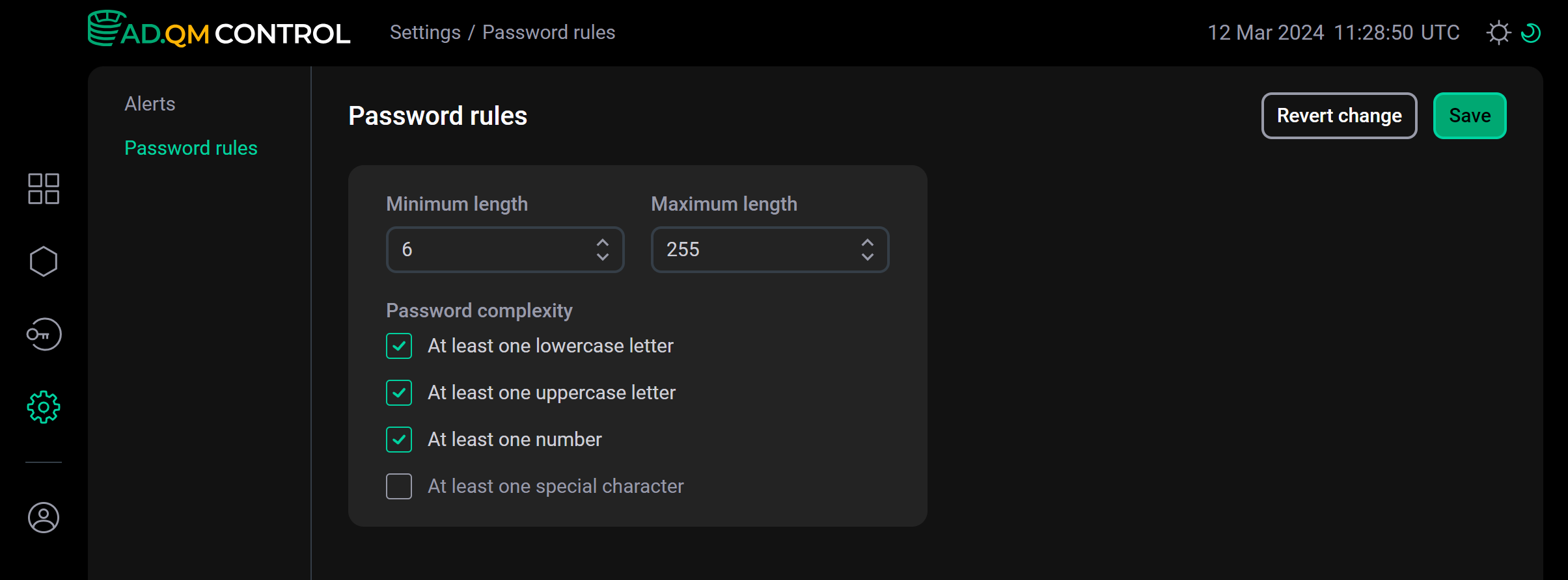 Password rules