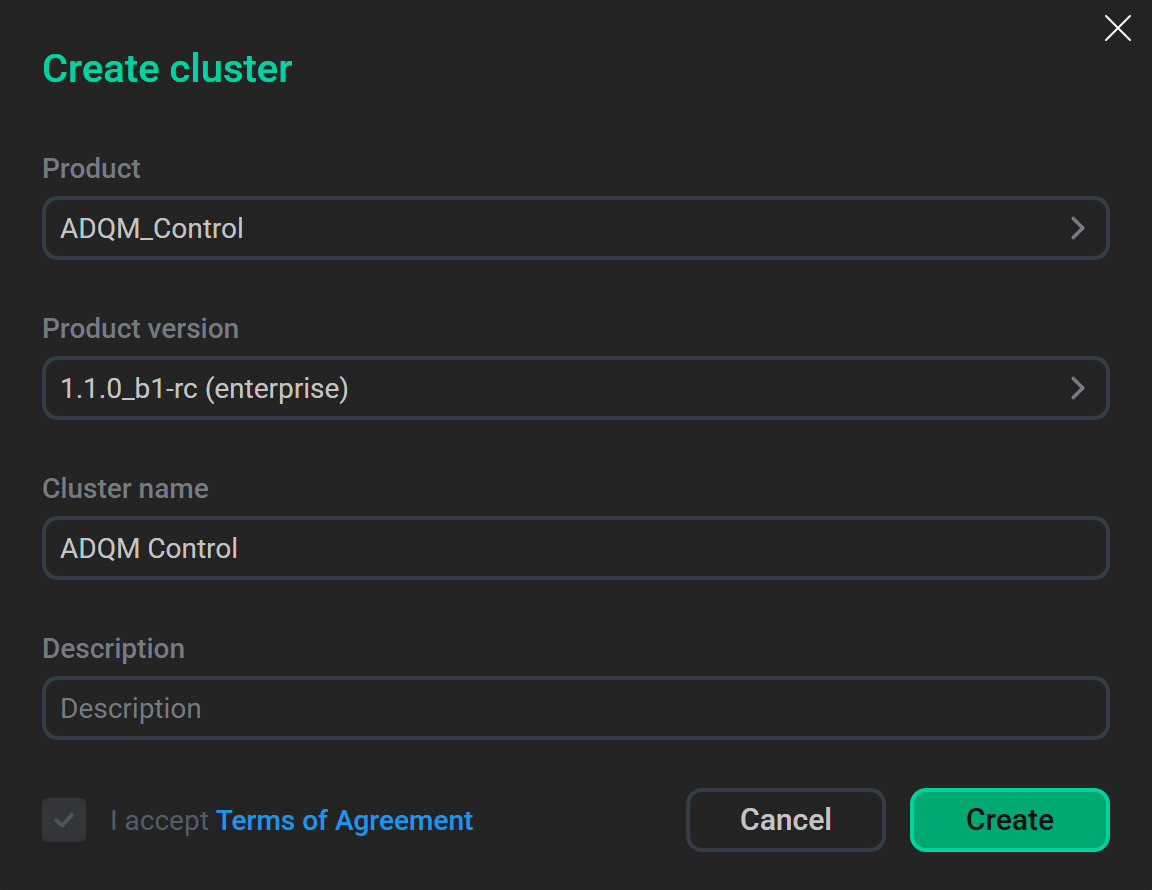 Create a cluster