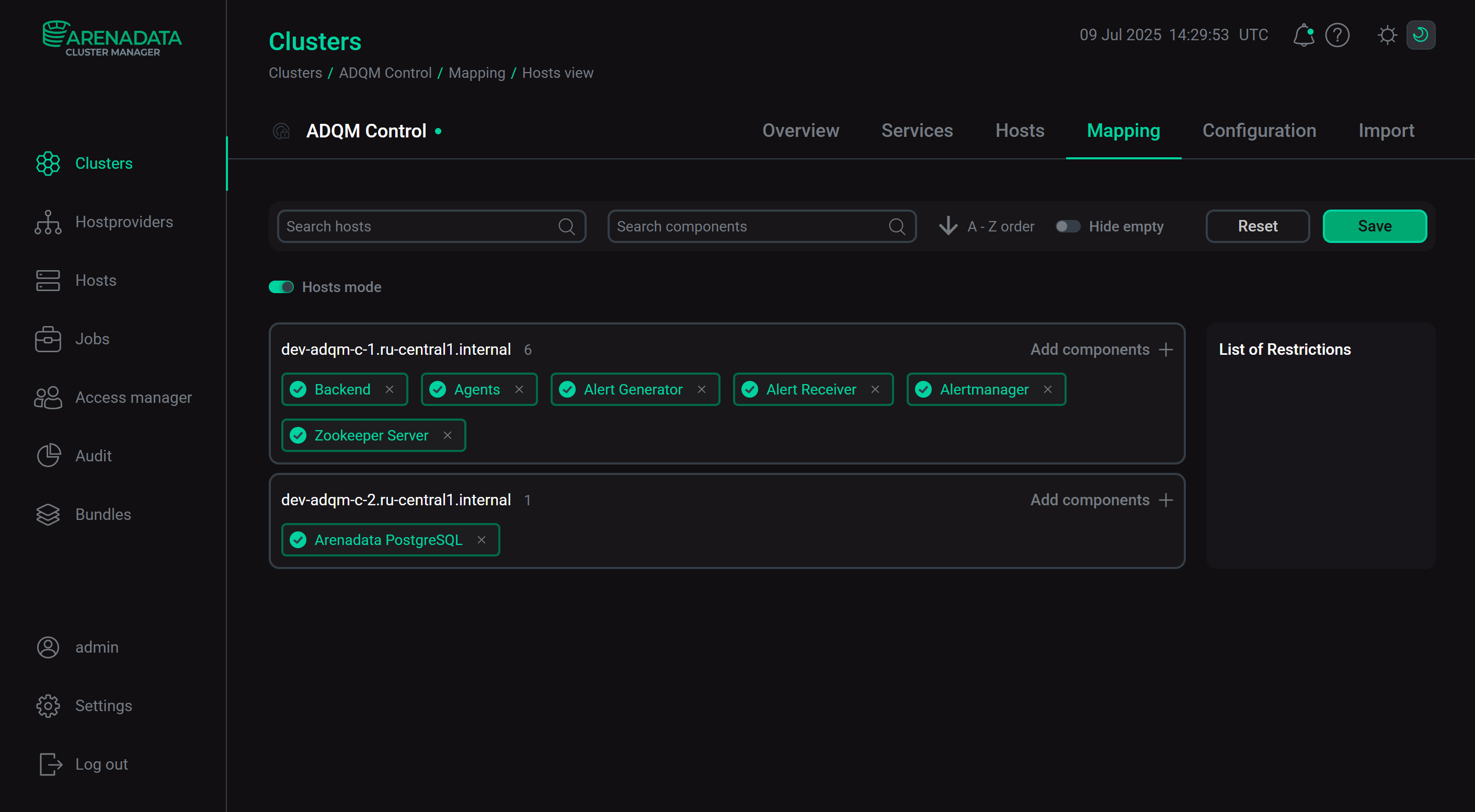 Use mapping by hosts