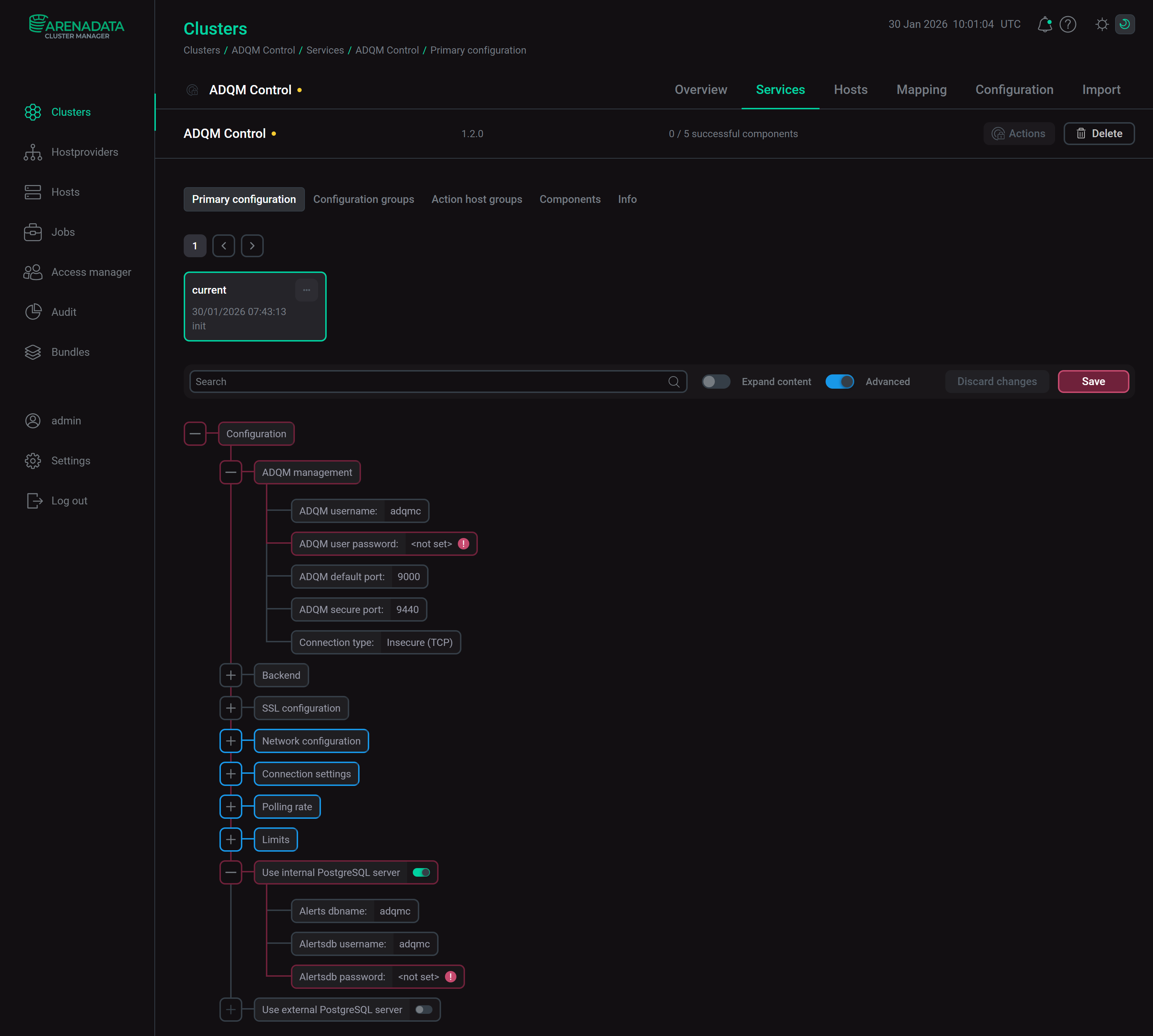 Configure a service