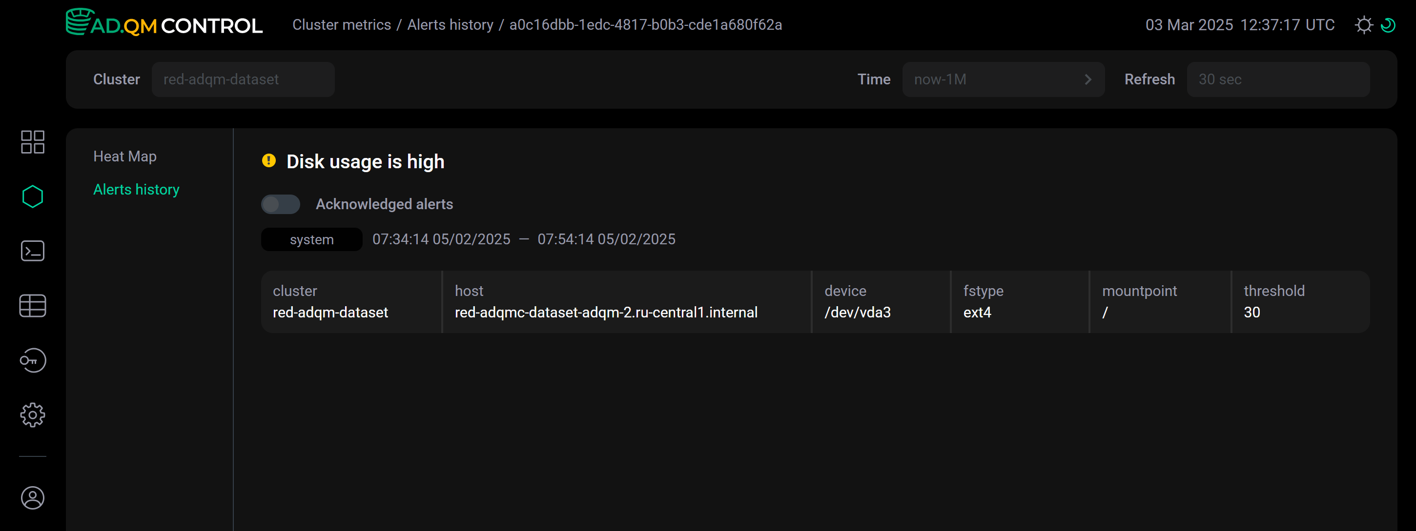 Host issue details