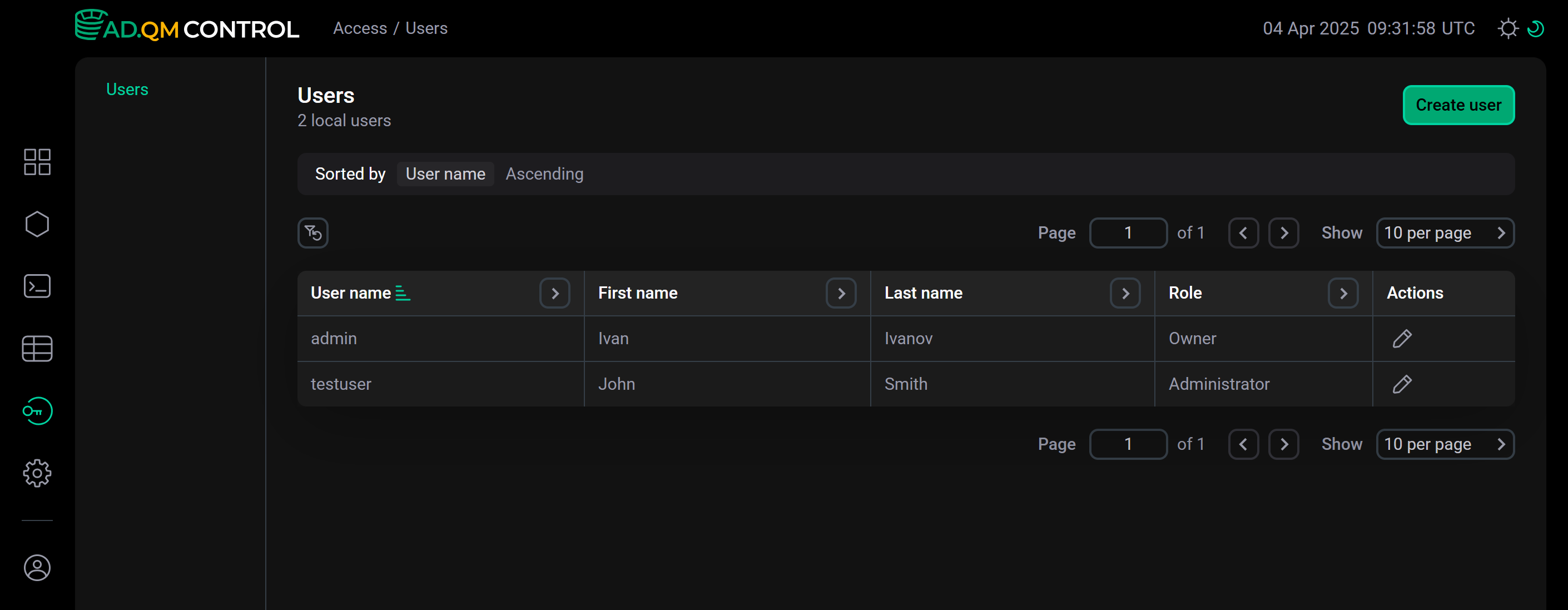 User is added
