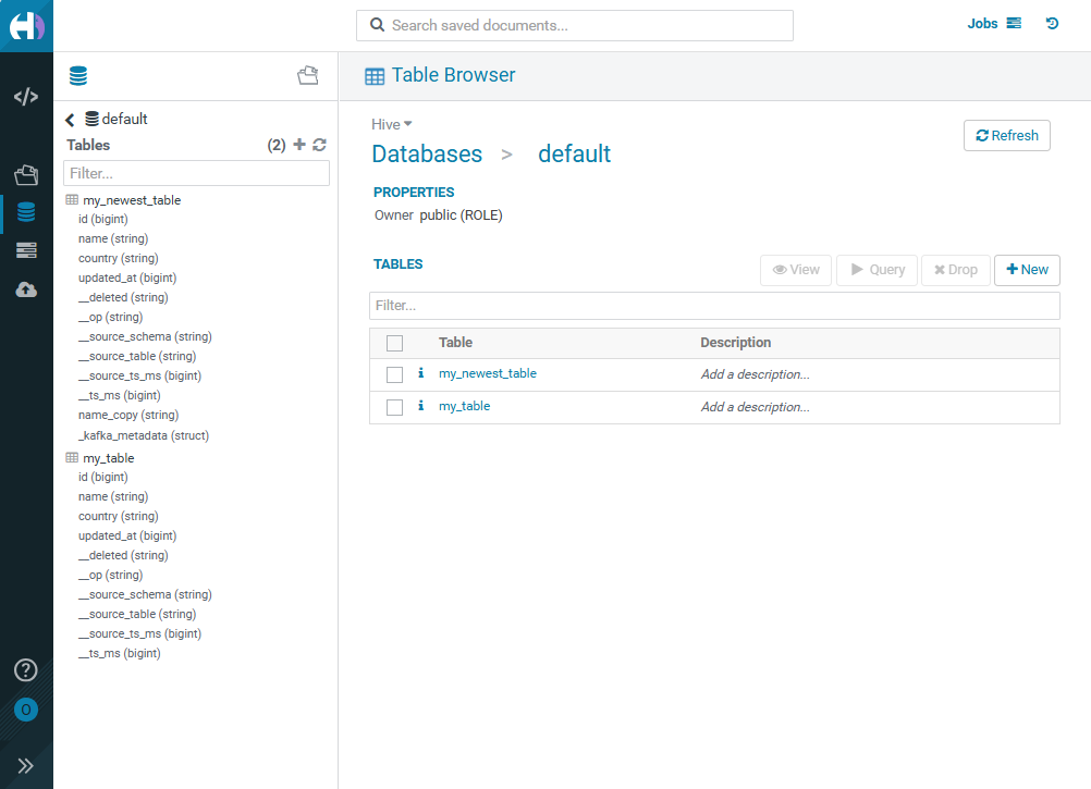 Iceberg table with new fields