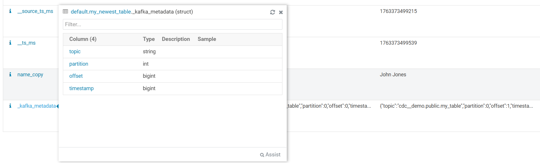 _kafka_metadata field structure