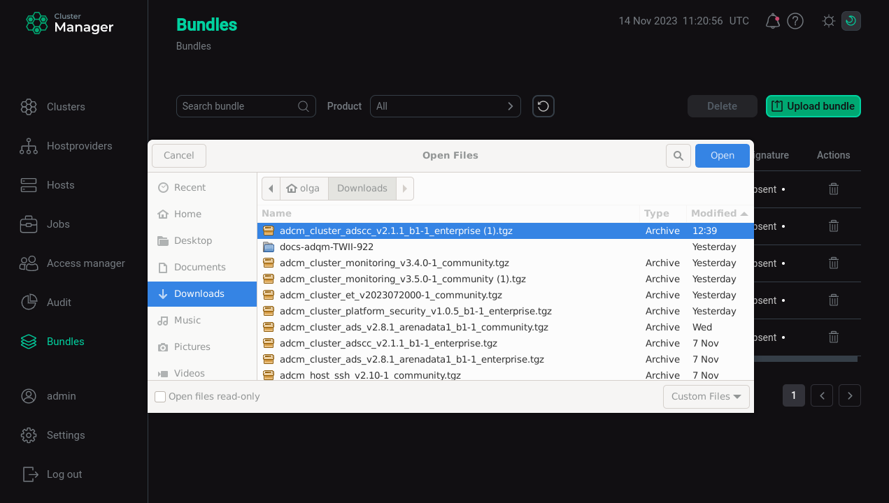 Switch to uploading a bundle