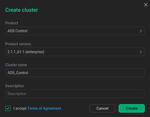 Create a cluster