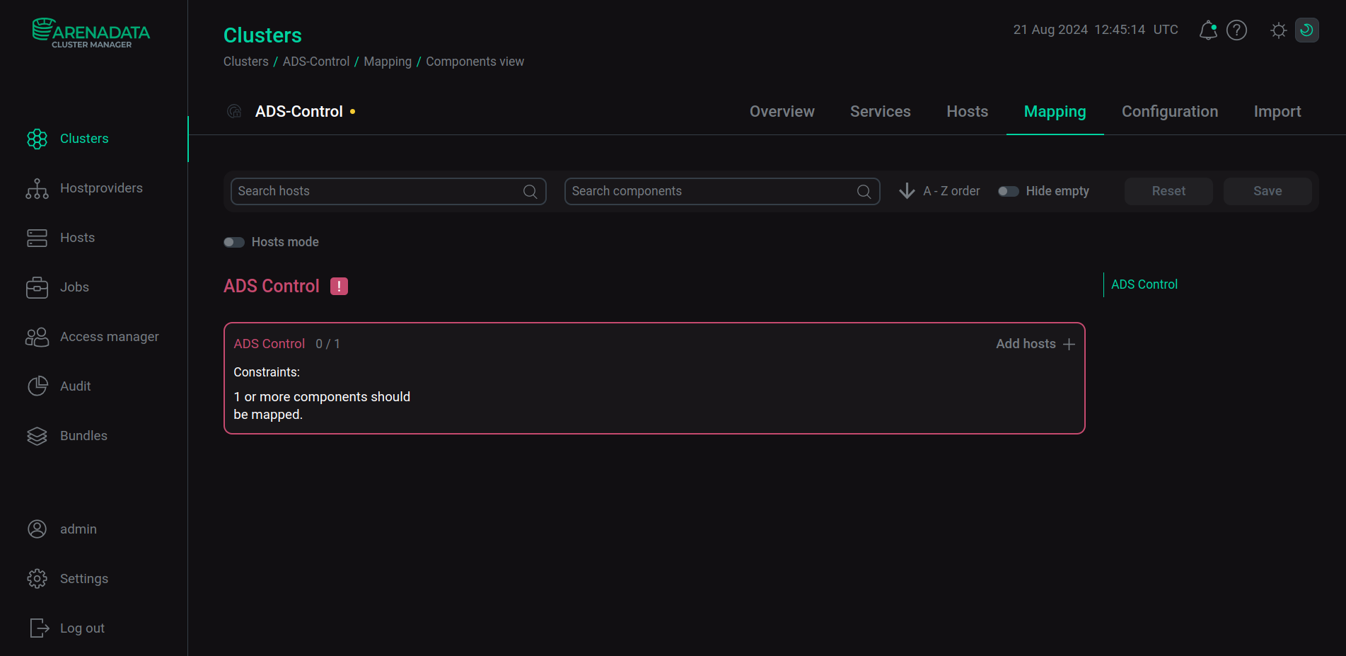 Switch to mapping service components