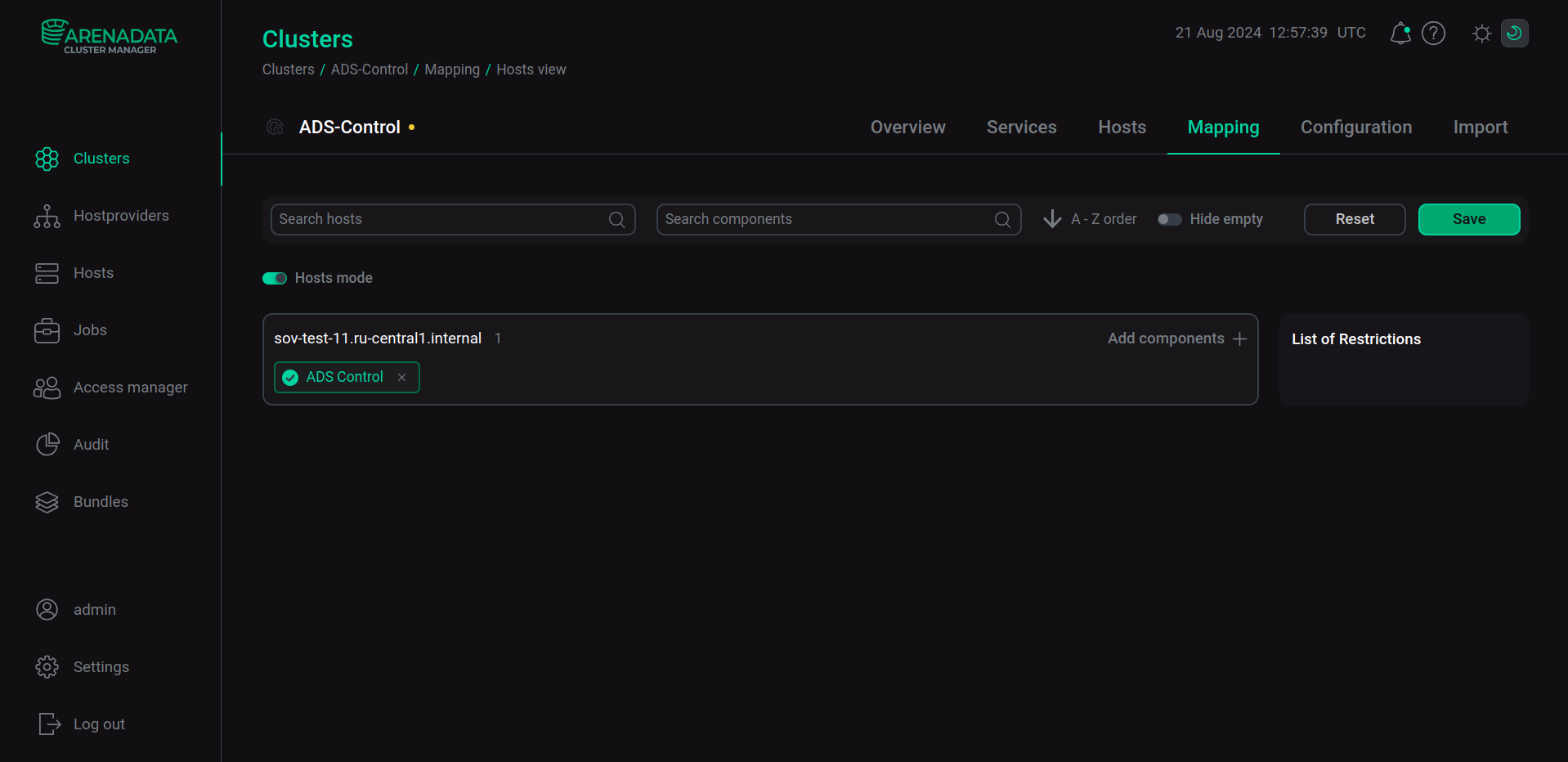 Use mapping by hosts