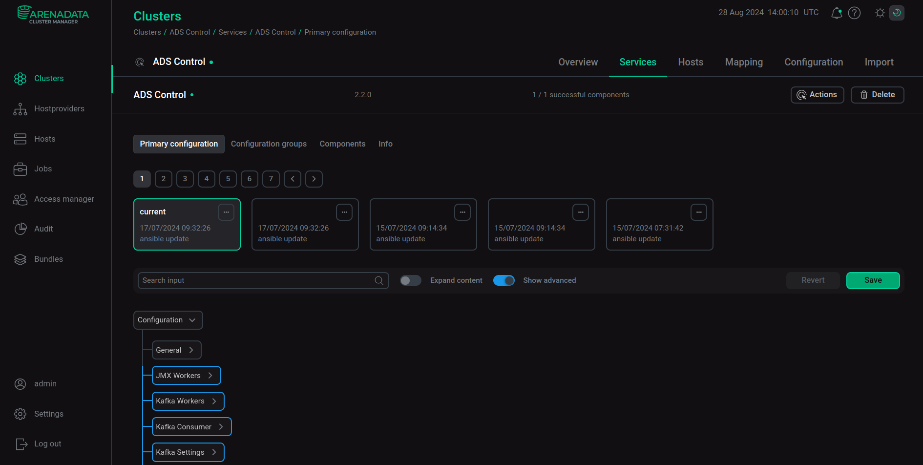 Configure a service