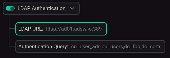 Enabling LDAP authentication