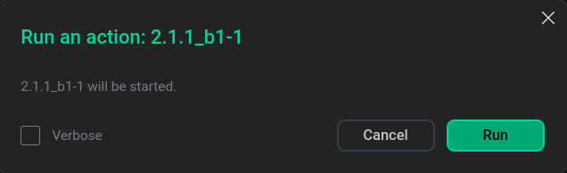 Confirmation of preparation for update