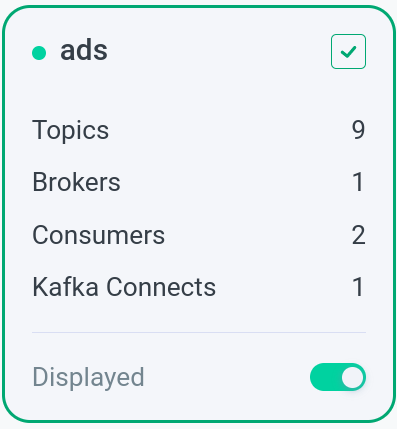 Cluster example in the online state