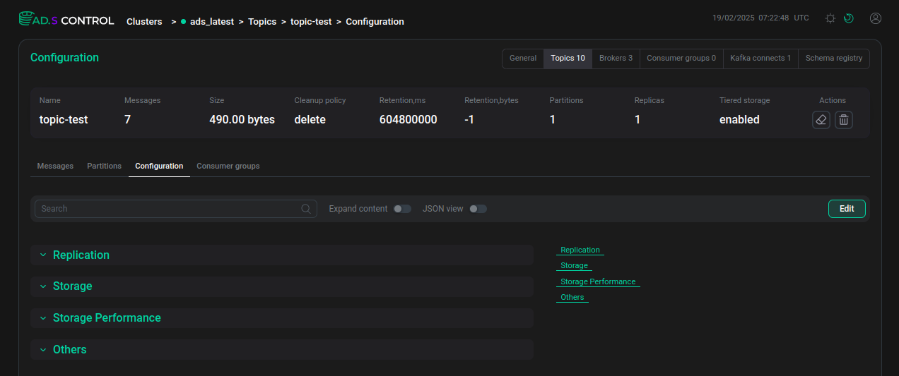 Configuration tab