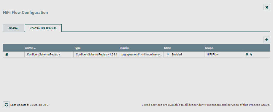 Controller service on the CONTROLLER SERVICES page