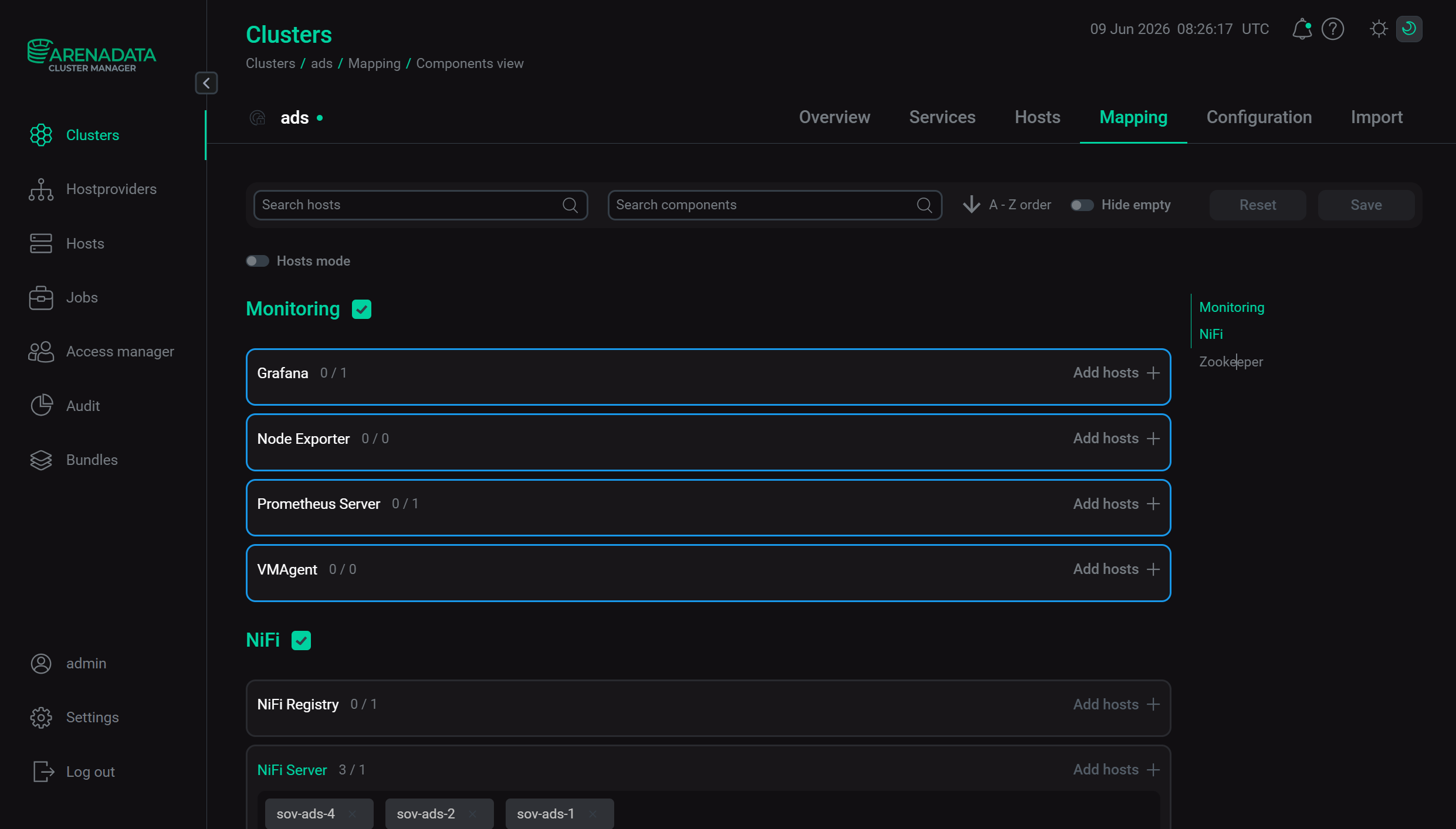 Switch to mapping service components
