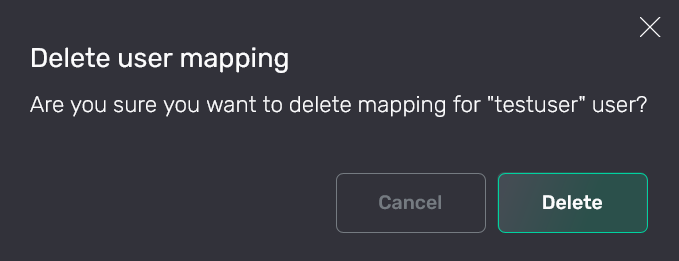 Подтверждение удаления