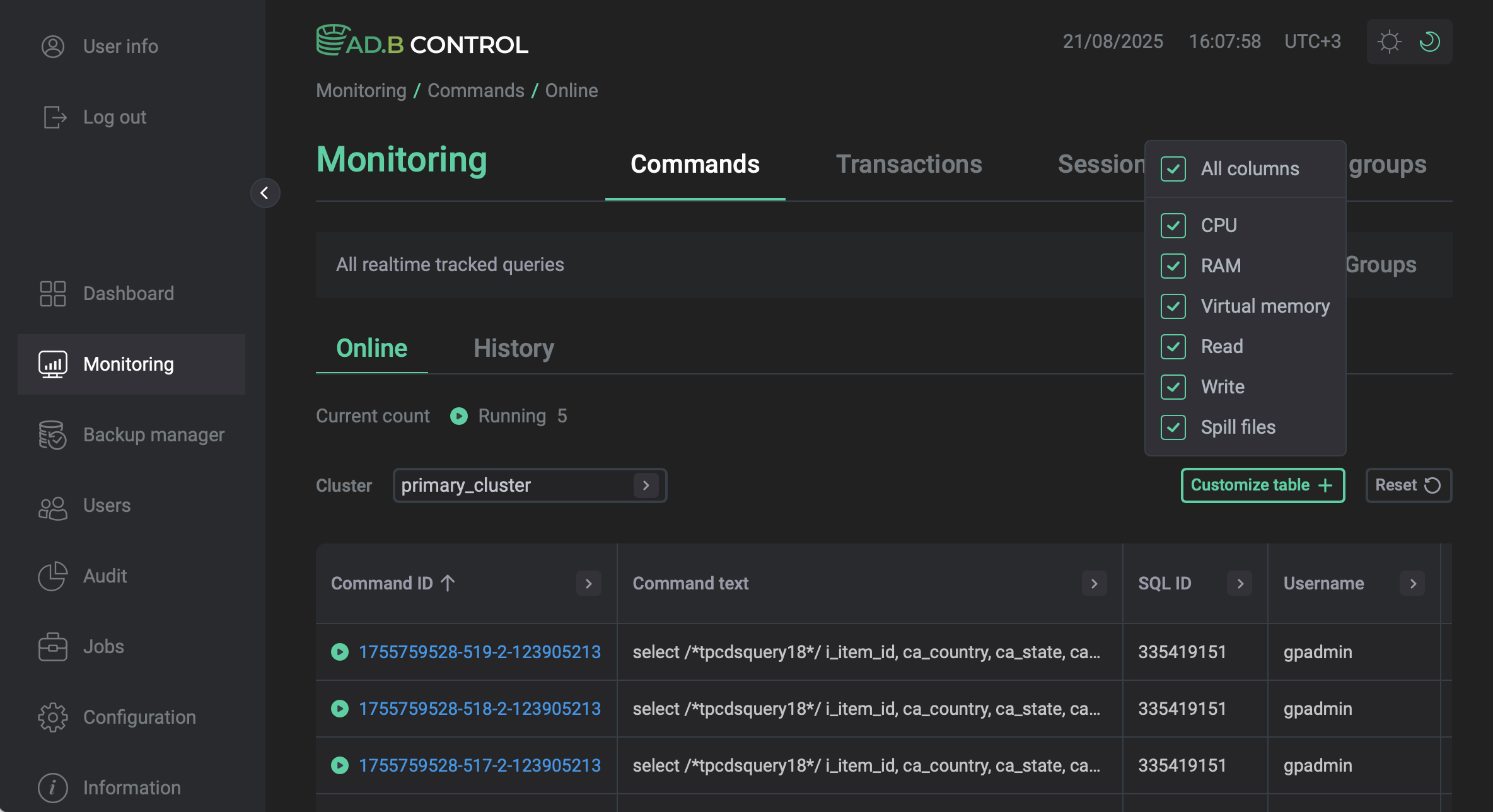 Добавление дополнительных столбцов