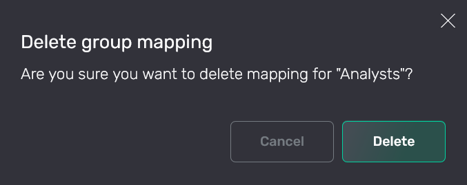 Подтверждение удаления