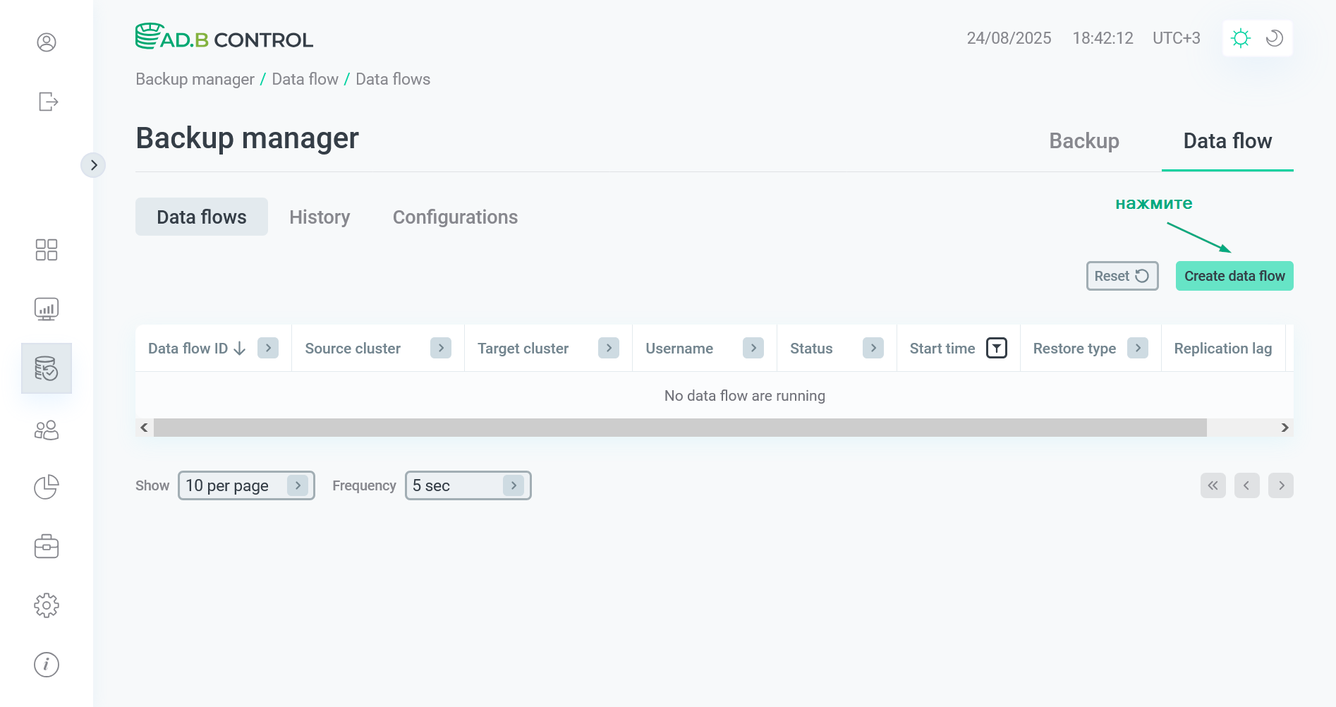 Переход к добавлению data flow