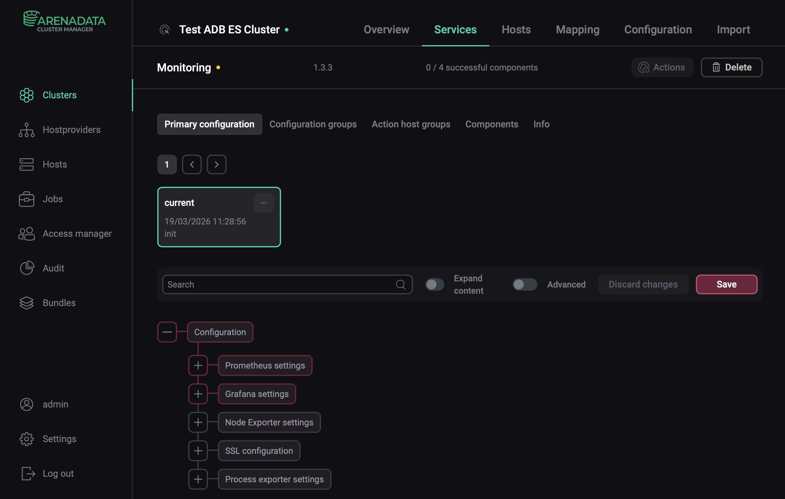 Настройка сервиса Monitoring