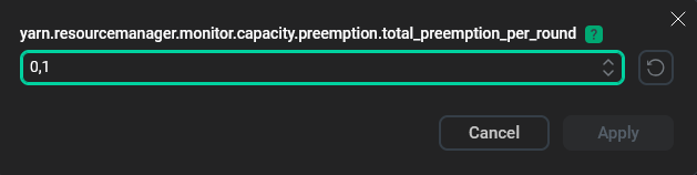 Пример конфигурационного параметра типа float