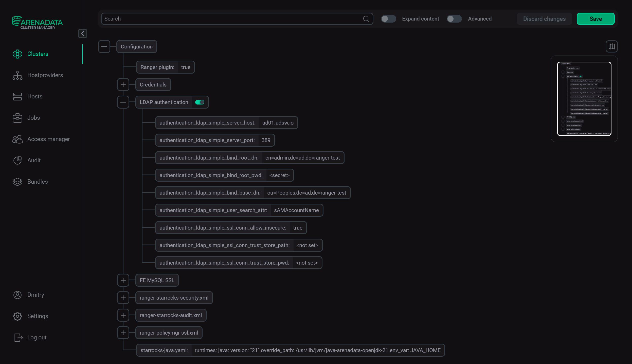 Настройка LDAP Active Directory