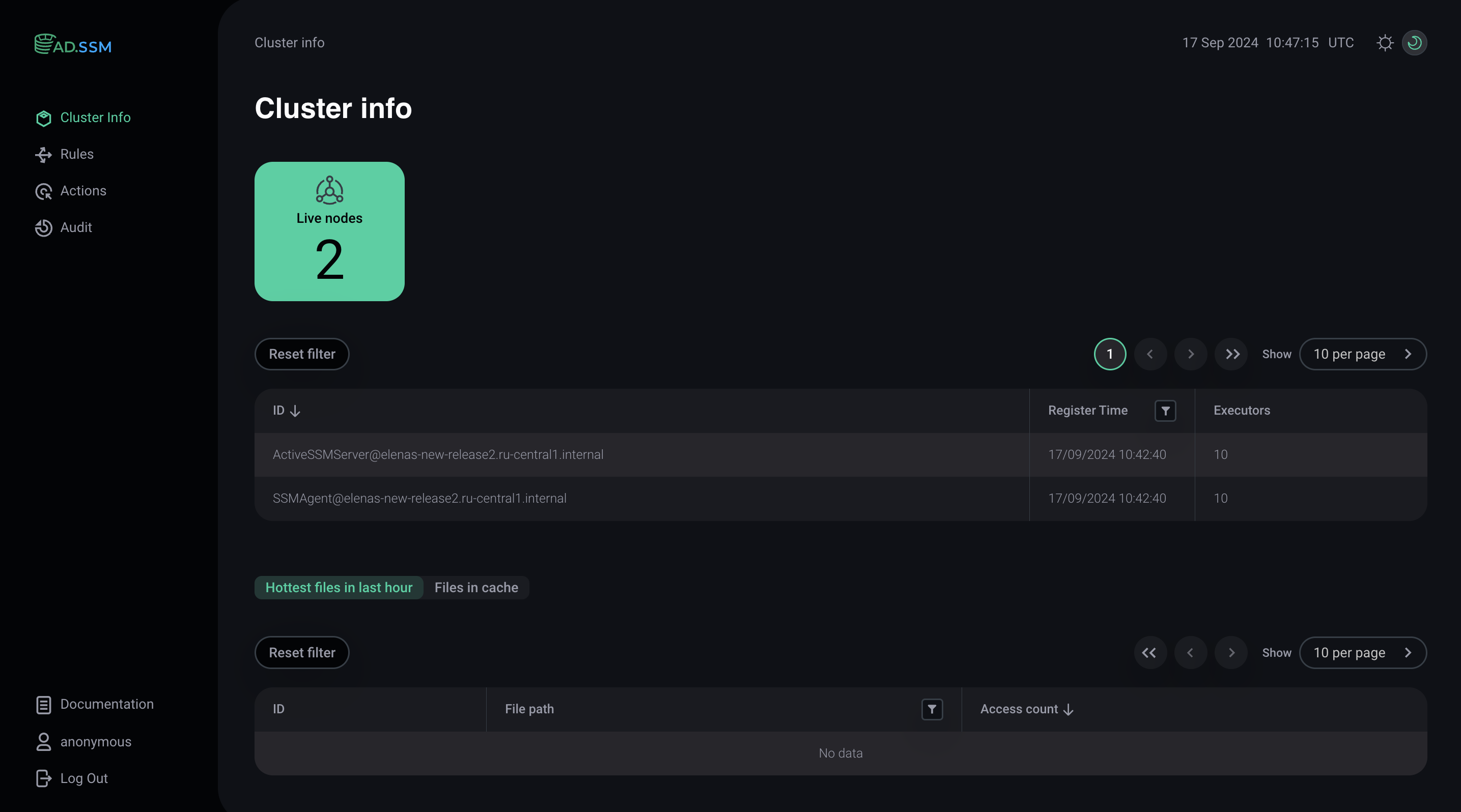 Cluster Info
