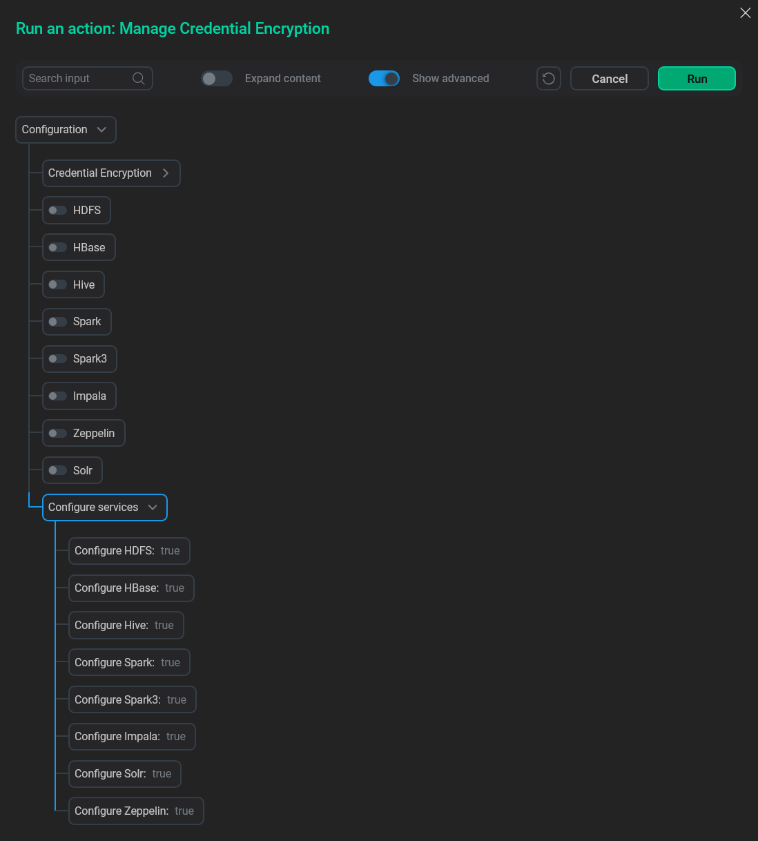 Режим advanced