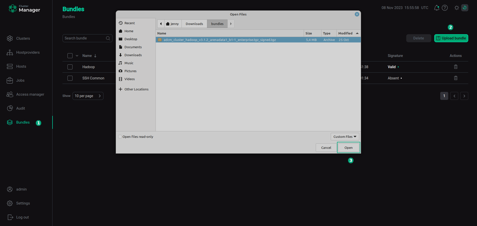 Переход к загрузке бандла