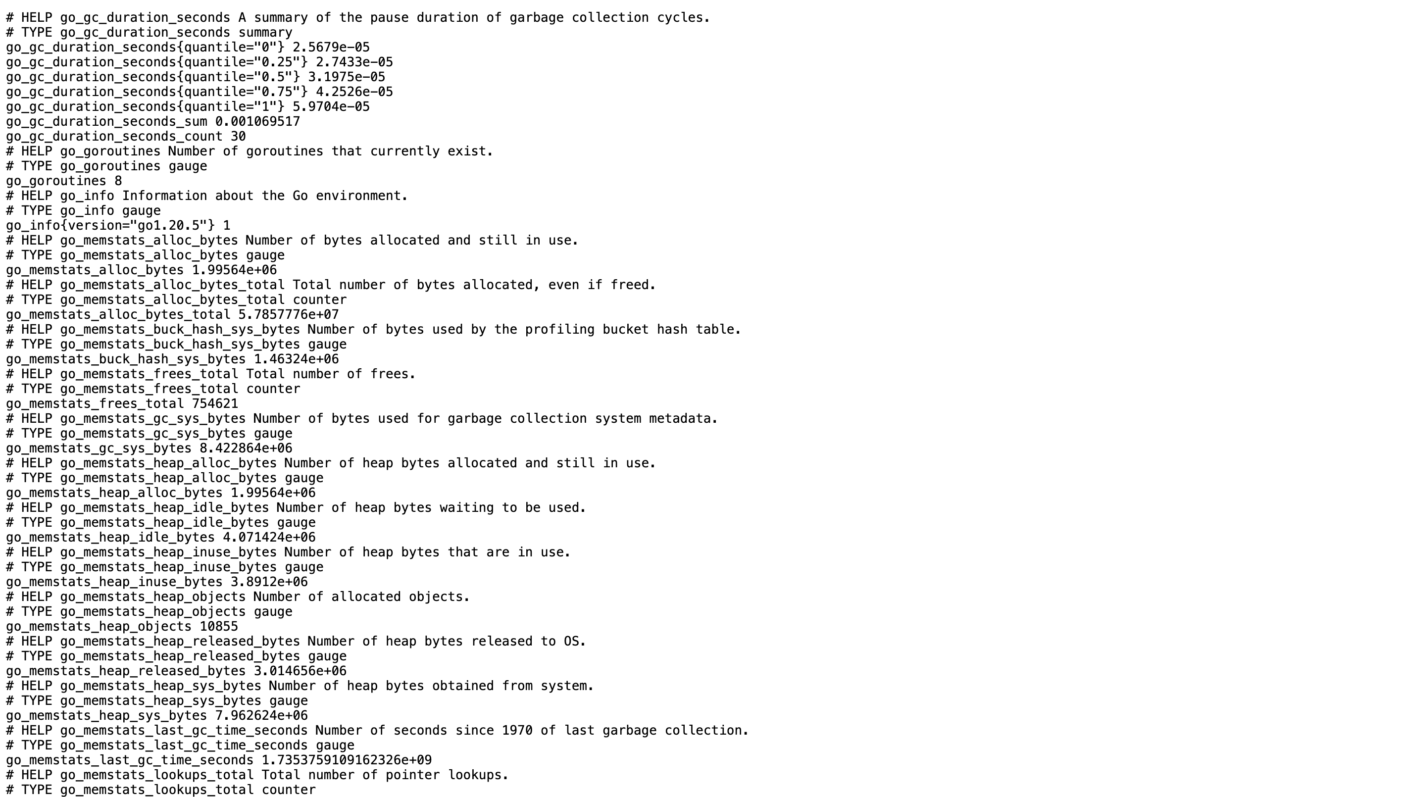 Метрики сервера Airflow в формате Prometheus