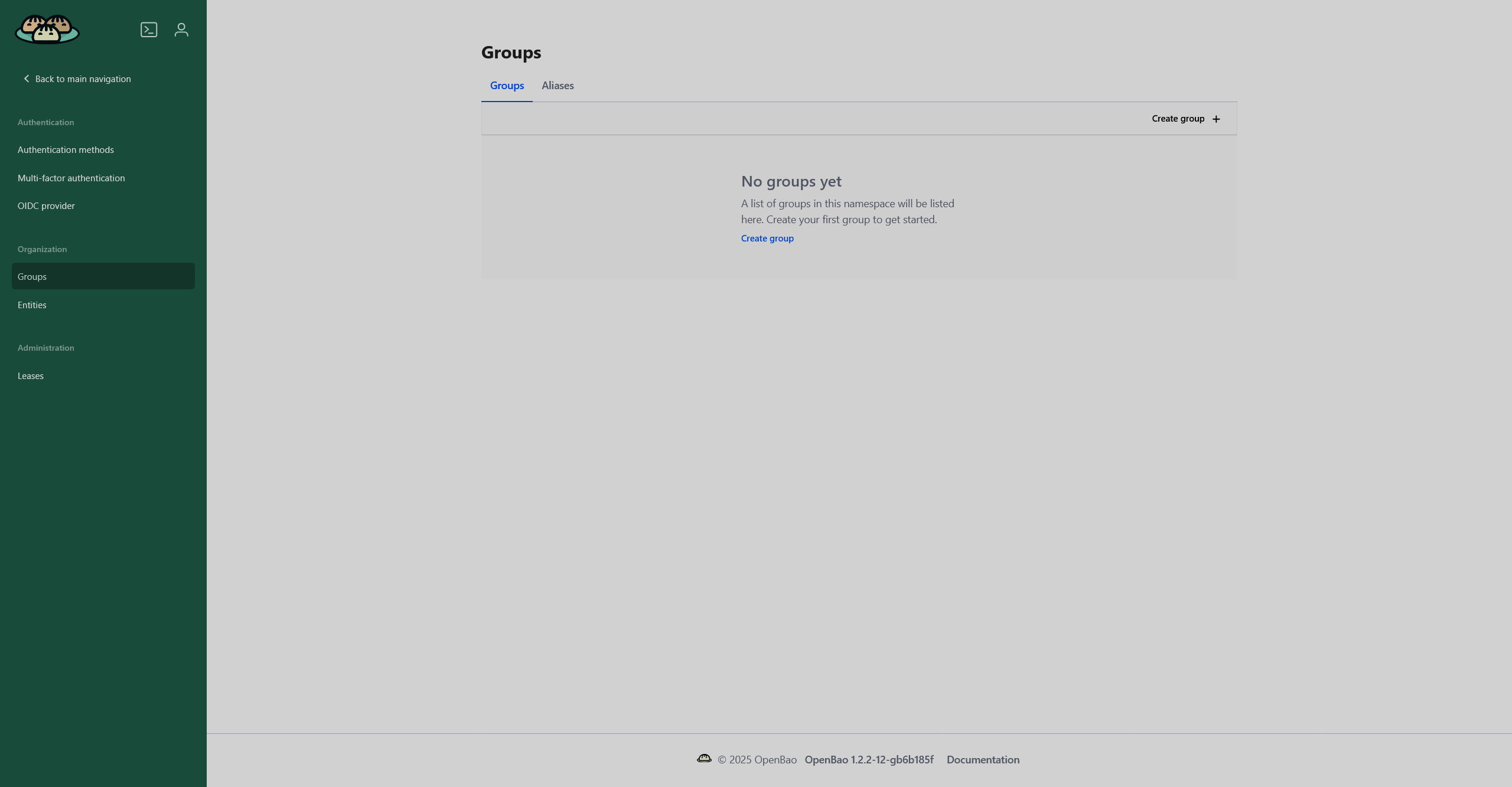Страница groups