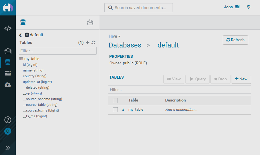Таблица Iceberg my_table