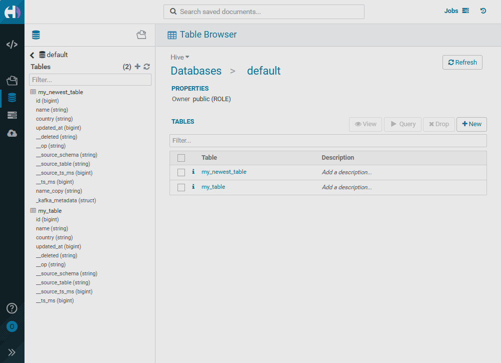 Таблица Iceberg с новыми полями 