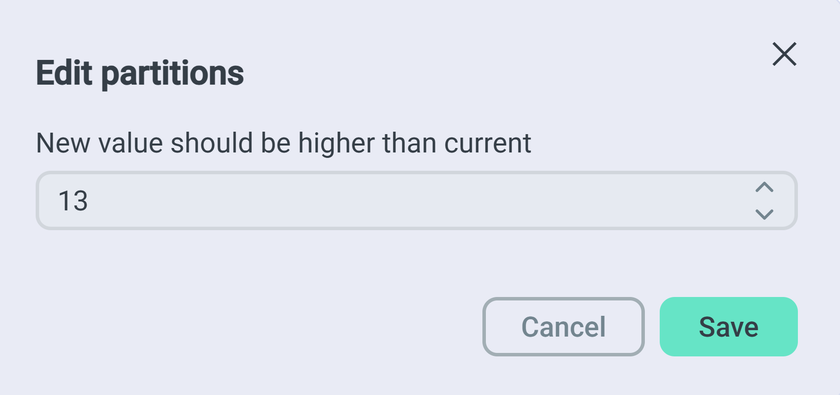Окно Edit partitions