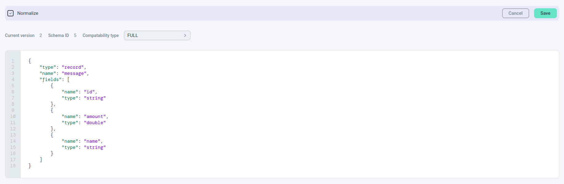 Редактирование схемы