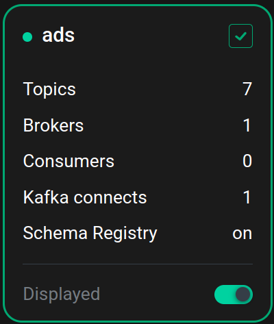 Пример отображения кластера в состоянии online