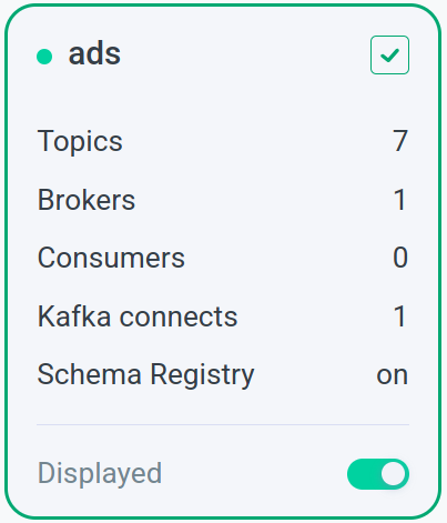 Пример отображения кластера в состоянии online
