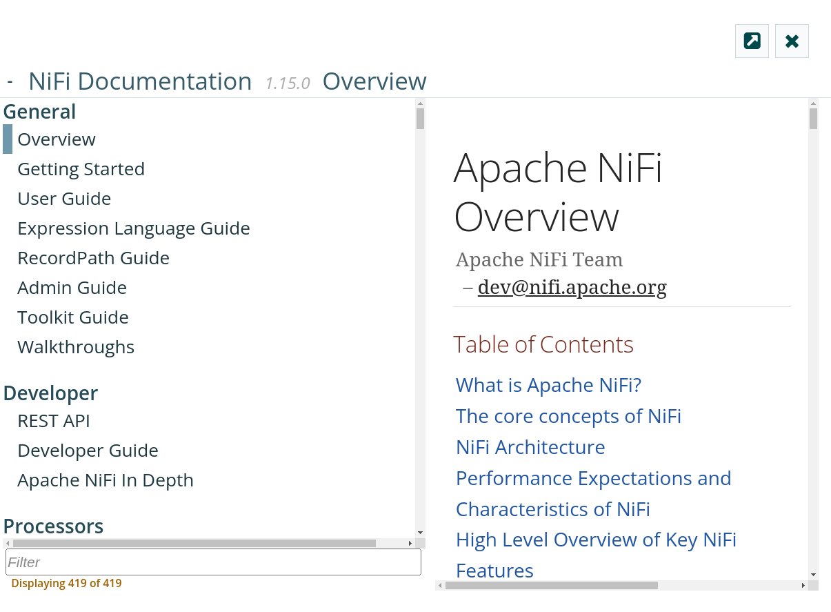 Документация Apache NiFi