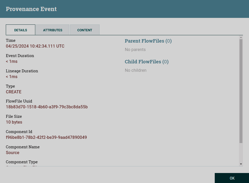 Provenance Event