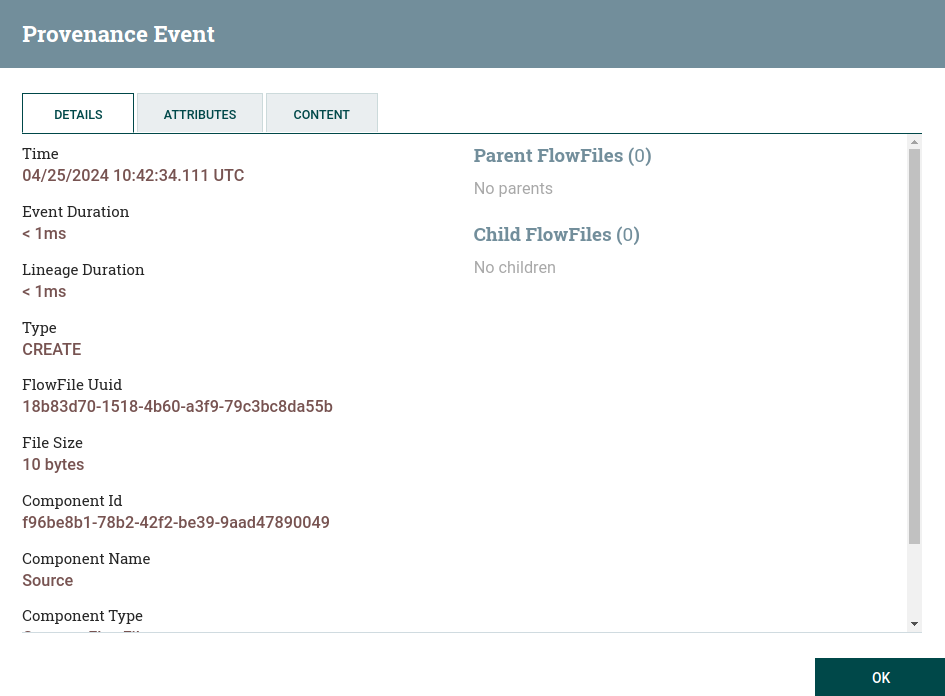 Provenance Event